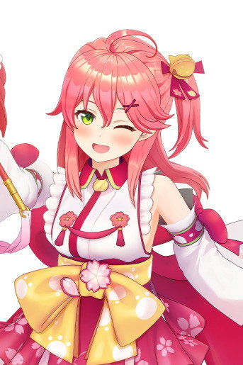 Sakura Miko as Sakura Miko in Miko no Tsutome!