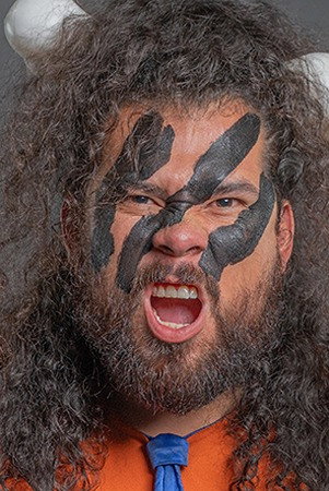 Leonardo Moreno Ayala as El Barbaro Cavernario in CMLL 85th Anniversary Show