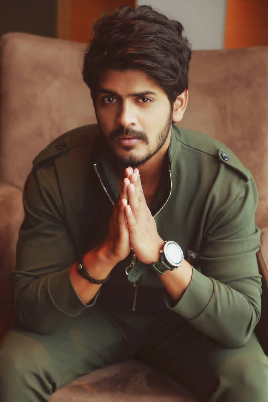 Akhil Raj Uddemari as Shiva in Sakhiya