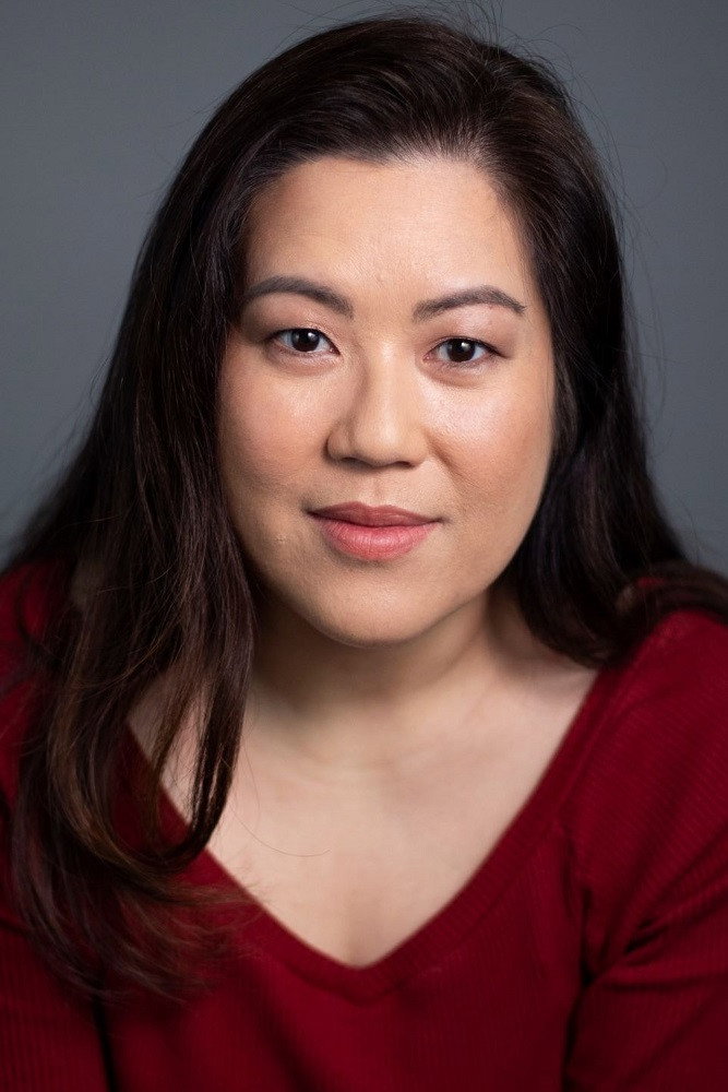 Tsu Shan Chambers as Teacher in Sequin in a Blue Room