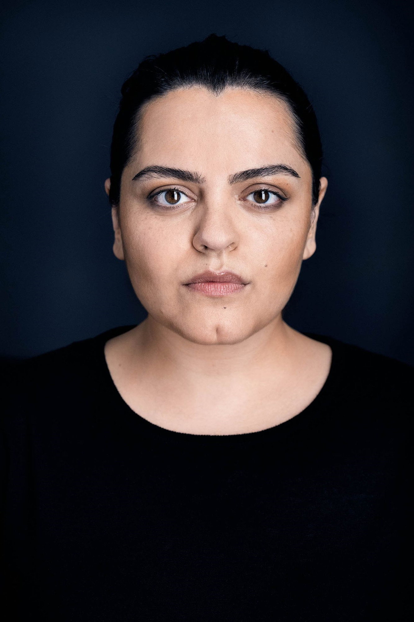 Sara Fazilat as Samira in Check. Check